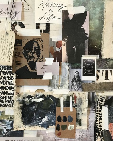 Jeanne Oliver, Online Art Courses, Collage Board, Mixed Media Tutorials, Raise Your Hand If, Mood Board Inspiration, Art Courses, Raise Your Hand, Mood Board Design