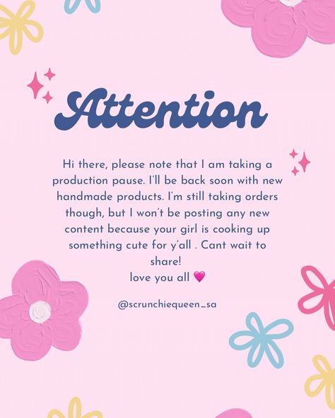 To everyone that is new to my page or just passing by, welcome 🩷. Please note that I am a production break and I will not be posting any new content. This is just a note that the page is not abandoned 😂. I’m still taking orders, I just really want to focus on sewing until this new *collection* is done. And to everyone that has been supporting my business/ page I appreciate you all 🌸🌸🌸. Can’t wait to share what I’m working on and I hope you’ll love it 🩷. Welcome Post, Business Page, Welcome To My Page, I Appreciate You, Business Pages, Fashion Inspiration Design, My Business, Love You All, Take A Break