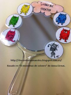 Rincón de una maestra: El espejo de las emociones EL MONSTRUO DE COLORES Colour Monster, Color Monster, Monster Activities, Emotions Preschool, Emotions Activities, Social Emotional Activities, Calm Down Corner, Eyfs Activities, Nursery Activities