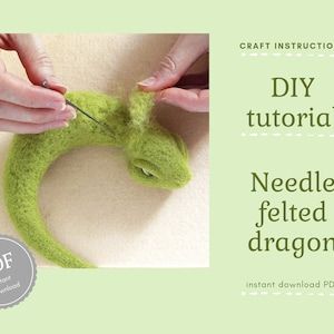 Felted Dragon, Dragon Tutorial, Diy Dragon, Forest Dragon, Felt Dragon, Game Of Thrones Gifts, Digital Tutorial, Needle Felting Tutorials, Geek Decor