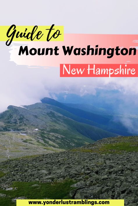 Guide To Driving and Hiking Mt. Washington New Hampshire | Vermont Hiking, Mount Washington New Hampshire, Washington Hiking, Fall Foliage Trips, Maine Road Trip, Washington Hikes, New England Road Trip, Mt Washington, Hiking Map