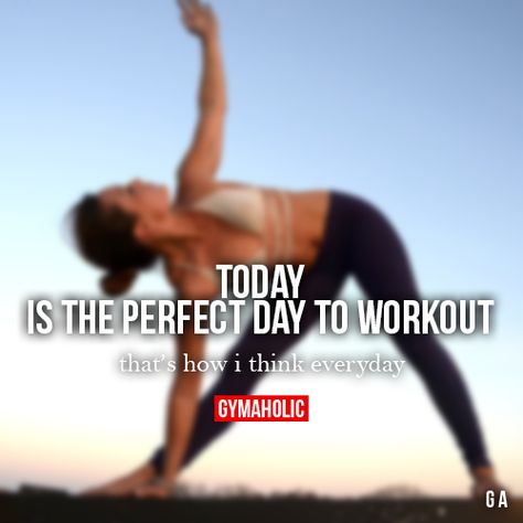 Today Is The Perfect Day To Workout Exercising Quotes, Gymaholic Motivation, Bodybuilding Humor, Workout Quotes, Lifting Weights, Healthy Motivation, Circuit Training, Gym Memes, Fitness Blogger