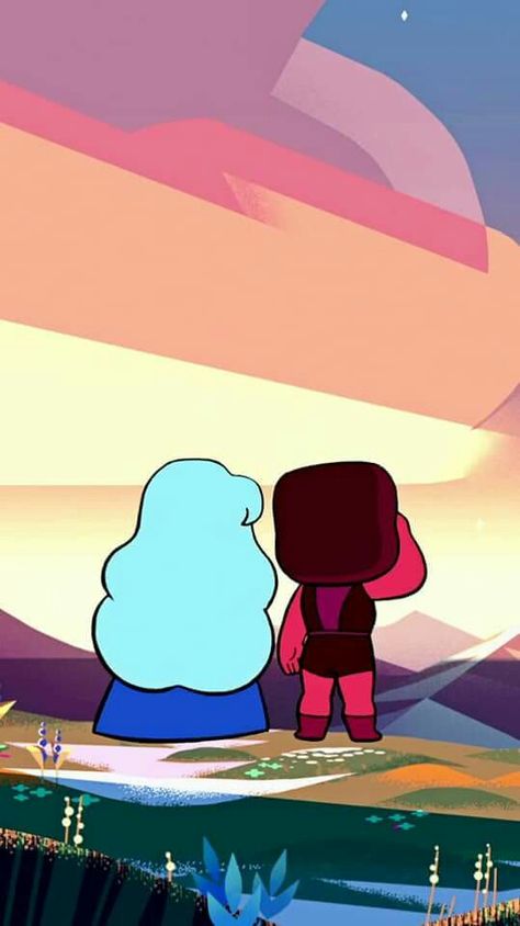 Sapphire & Ruby Sapphire And Ruby Wallpaper, Ruby And Sapphire Steven Universe Wallpaper, Garnet Steven Universe Wallpaper, Ruby And Sapphire Steven Universe, Stephen Universe, Ruby X Sapphire, Sapphire Steven Universe, Universe Wallpaper, Steven Uni