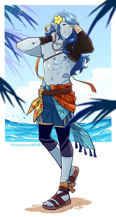 Triton Character Design, Alien Character, Dnd Dragons, Dungeons And Dragons Characters, Dnd Art, Character Design Male, Dnd Characters, Character Portraits, Art Plastique