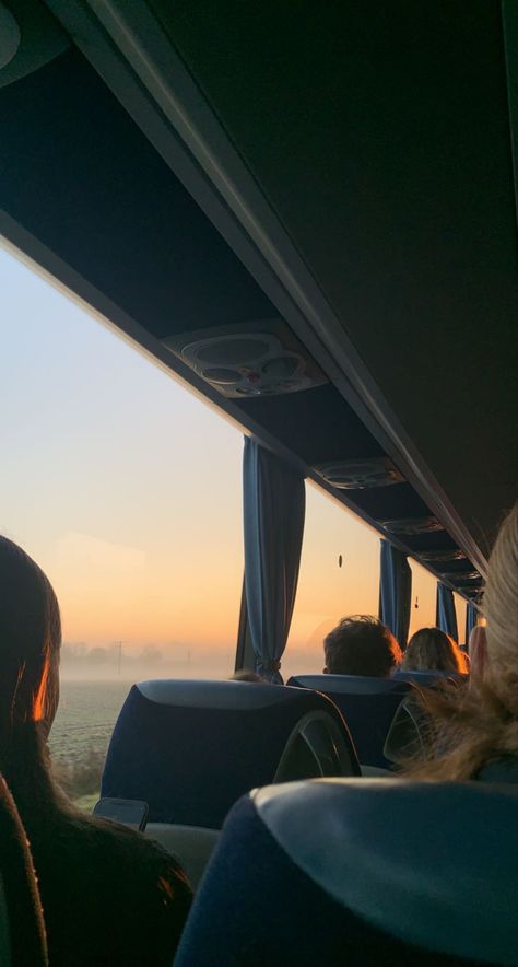 Bus School Trip Aesthetic, School Trip Aesthetic Bus, Early School Morning Aesthetic, Bus Trip Aesthetic, School Morning Aesthetic, Bus Travel Aesthetic, Bus Ride Aesthetic, School Bus Aesthetic, Bus Aesthetics