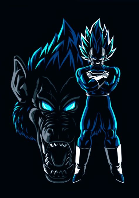 Vegeta - The Great Ape, Dragon Ball Super A Dragon, Dragon Ball, Anime, Blue, Black