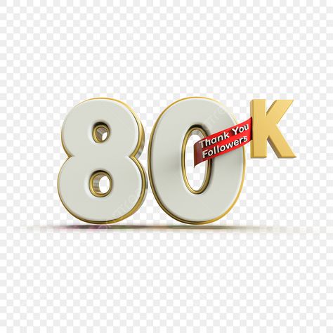 10k Followers Png, 80k Followers, 3d Png, Text Logo Design, Text Background, 3d Logo, Video App, Text Logo, Clipart Images