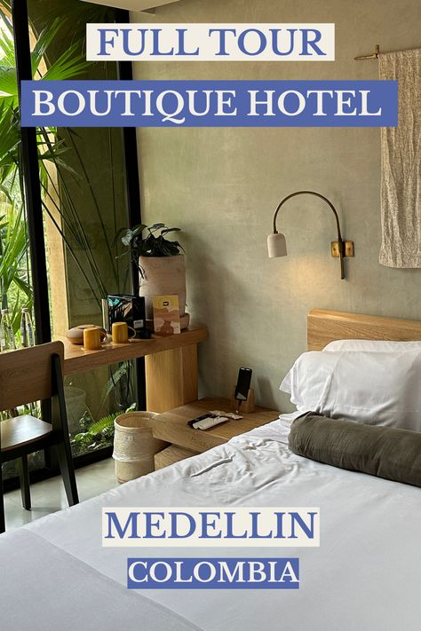 Do you want to experience the best boutique hotel in Colombia? Join me for this fascinating hotel tour to discover the 23 Hotel, Medellin's most beautiful hotel! Watch the full video now! Hotel Tour, Boutique Hotel Room, Luxury Hotel Room, Best Boutique Hotels, Colombia Travel, Travel In Style, Unique Boutique, Hotel Rooms, Boutique Hotels