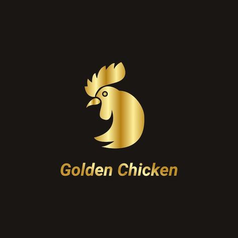 Golden chicken logo for a chicken compan... | Premium Vector #Freepik #vector #chef-logo #food-logo #restaurant-logo #business-logo Chicken Restaurant Logos, Outdoor Restaurant Patio, Chicken Logo, Golden Chicken, Chef Logo, Restaurant Patio, Got Game Of Thrones, Restaurant Logo, Food Logo