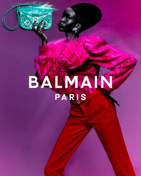 The BALMAIN Paris Fall 2023 Campaign Is Sublime Black Beauty on Steroids. Rafael Pavarotti, Elevated Fashion, South Sudan, Olivier Rousteing, Cool Magazine, Brand Campaign, Balmain Paris, Fashion Advertising, Fall 2023