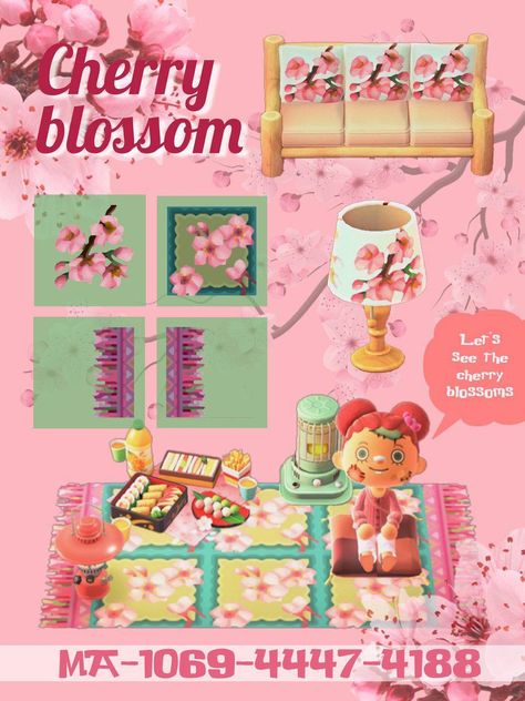 Acnh Cherry Blossom, Red Persian Rug, Cherry Blooms, Animal Crossing Qr Codes Clothes, Path Design, Animal Crossing Characters, Bar Designs, Animal Crossing Villagers, Animal Crossing Pocket Camp