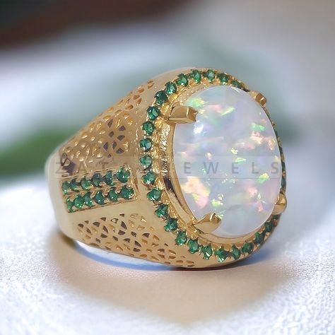 Opal Ring For Men, Ring For Men Engagement, Ring For Men Wedding, Men Engagement Ring, Engraving Ring, November Birthstone Ring, Cosmic Consciousness, Victorian Ring, Fire Opal Ring