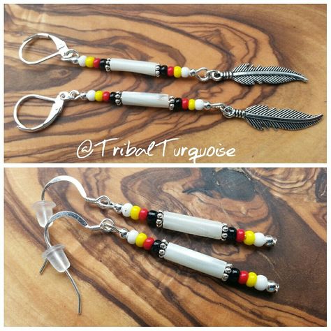 Porcupine Earrings, Beginner Beading, Beaded Caps, Quill Earrings, Pearl Earrings Designs, Beaded Feather, Native American Beadwork Patterns, Handmade Leather Jewelry, Earrings Feather