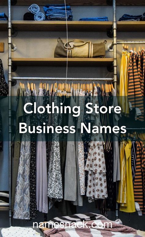 Online Fashion Store Name Ideas, Business Name Ideas Clothing, Names For Clothing Brand Ideas, Name For Shop Clothes, Brand Names For Clothing Line, Online Fashion Store Names, Dress Shop Names Ideas, Names For Clothing Store, Online Clothing Business Name Ideas