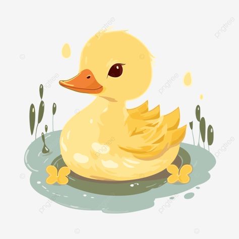 cute duckling clipart cute duck in the water isolated illustration cartoon vector Cute Duck Illustration, Water Clipart, Duck In Water, Duck Clipart, Duck Png, Duck Illustration, Cute Ducklings, Cute Duck, Crochet Inspo