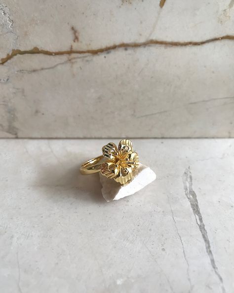 For those tropical honeys, The Bali Hibiscus Ring is now available online ✨ This style is a one size with a hidden adjustable band, beautifully detailed & light weight. Slide to see how we have styled it with our fave Bold Defender Ring ✨ Obsessed! #goldordon x #gold #goldjewellery #goldjewelry #hibiscus #ring #jewellery #jewelry #shoponline Hibiscus Ring, Locket Design, Layered Rings, Stacking Rings, Trend Setter, Hibiscus, Locket, Timeless Elegance, Gold Jewelry