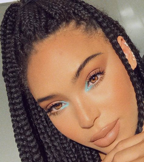 Eye Blue Eye, Her Hair, Lace Front, Close Up, A Woman, Eye Makeup, Braids, Blonde, Lace