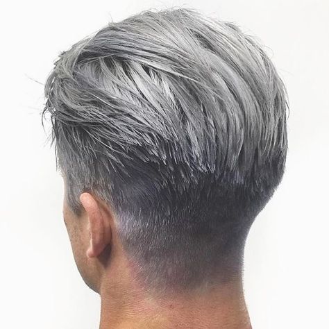 Silver Hair Men, Grey Hair Dye, Grey Hair Men, Hair Metal, Boys Hair, Mens Hair Colour, Mens Haircut, Men Hair Color, Gray Hair Cuts