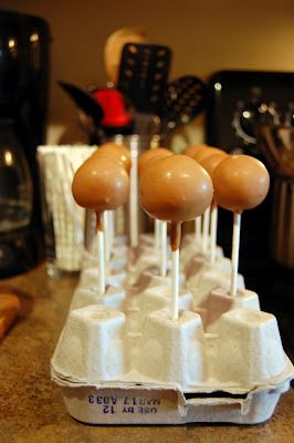 use an upside down egg carton to help cake pops dry instead of Styrofoam Cake Pop Holder, Diy Cake Pops, Drying Stand, Organised Life, Torte Cupcake, Egg Carton, Cake Pop, Savoury Cake, Cakepops