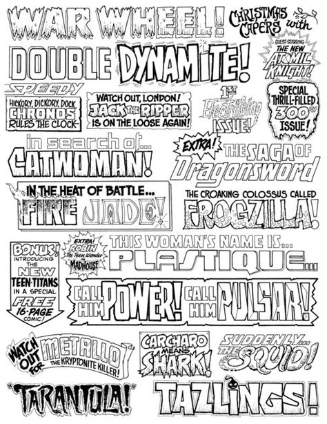 Comic book logos Comics Lettering, Comic Typography, Comic Lettering, Book Lettering, Comic Book Font, Book Font, Letter Reference, Comic Party, Dingbat Fonts