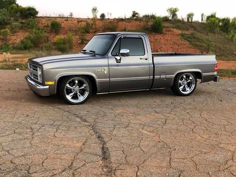 1987 Chevy Silverado, Chevy Trucks Lowered, 87 Chevy Truck, Chevy Trucks Silverado, Chevy Diesel Trucks, Silverado Truck, Dropped Trucks, Chevrolet Truck, C10 Chevy Truck