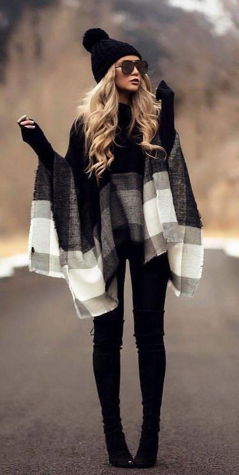 Exactly what you need this winter #winter #winterfashion Cozy Winter Outfits, Outfit Invierno, Woman Clothes, Leggings Outfit, Ținută Casual, Winter Outfits For Work, Winter Trends, Olivia Palermo, Nyc Fashion