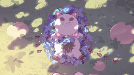 Puppycat Aesthetic, Puppycat Wallpaper, Bee Puppycat, Bee And Puppycat, App Covers, Like A Cat, Cartoon Tv, Computer Wallpaper, Animated Cartoons