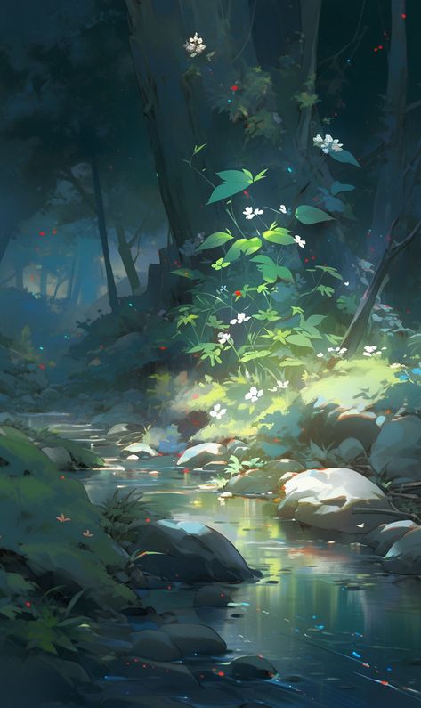 Forest Gouache, Forest Drawing, Fantasy Background, Pixel Art Characters, 판타지 아트, Beautiful Posters, Dreamy Art, Anime Scenery Wallpaper, Environmental Art