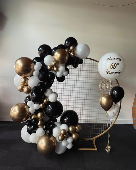 Balloon Garland Decor for 60th Birthday Party 🥳 #partysuperstore #balloongarland #balloonsadelaide #adelaideballoons #adelaideballoondelivery #adelaideballoondecor #adelaideballoonstylist #adelaideballoonshop #adelaideballoonartist #60thbirthdayparty #birthdayballoons #balloondecor @thefoundersrestaurantadl Happy Birthday Invitation Card, Balloons Galore, Personalized Balloons, Balloon Shop, Balloon Delivery, Birthday Party Celebration, 60th Birthday Party, Balloon Columns, Confetti Balloons