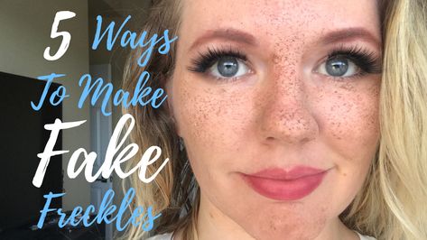 How To Add Freckles With Makeup, How To Make Freckles, Faux Freckles Tutorials, Freckles With Makeup, Faux Freckles Makeup, Makeup Freckles, White Blonde Highlights, Dimensional Hair Color, Blonde High