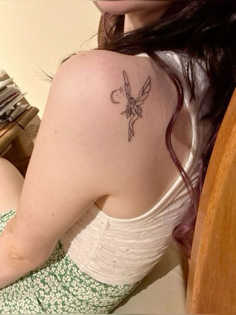 Tattoo Fairy, Fantasy Moon, Simple Tattoos For Women, Small Chest Tattoos, Small Girly Tattoos, Boho Tattoos, Fairy Tattoo Designs, Am I Wrong, Fairy Tattoo