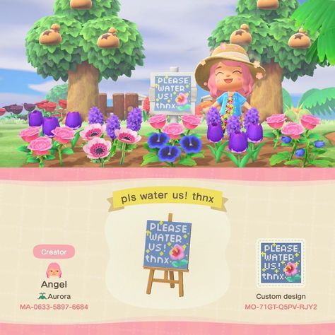 Animal Crossing Guide, Acnh Designs, Acnh Codes, Animal Crossing Game, All About Animals, Animal Crossing Qr, Water Flowers, Qr Codes, Animal Crossing