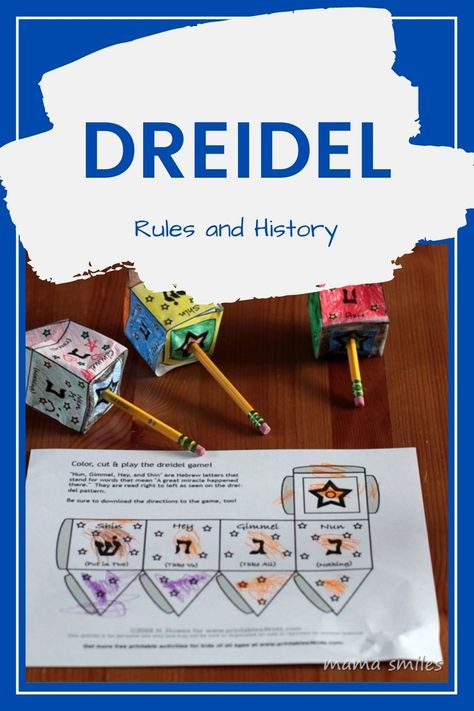 Dreidel Game, Winter Homeschool, Hanukkah Game, Hanukkah For Kids, Hanukkah Crafts, Winter Holiday Party, Little Einsteins, Holidays Around The World, Summer Learning