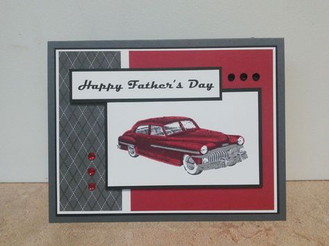 Car Father's Day Card Happy Fathers Day Cards Handmade, Fathers Day Cards Handmade, Father's Day Cards Handmade, Happy Fathers Day Cards, Fathers Day Card, Father's Day Card, Male Cards, Masculine Cards, Fathers Day Cards