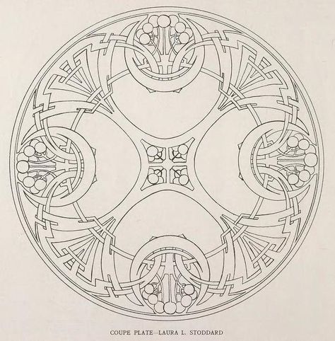 Art Deco Mandala, Art Nouveau Mandala, Art Nouveau Ornament, Circular Tattoo Designs, Motifs Art Nouveau, Art Nouveau Pattern, Motif Art Deco, Art Nouveau Illustration, Art Deco Pattern