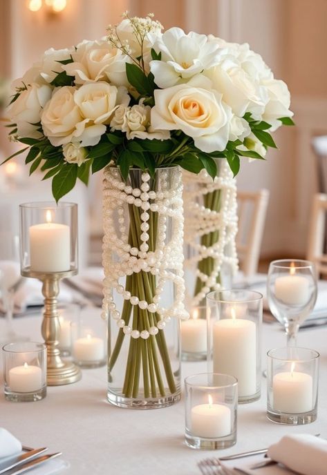 20 Stunning Wedding Centerpieces You Can DIY for Under $50 (Your Guests Will Be Amazed!) – Live Fully Candle Centerpieces Wedding, Decorative Gravel, Colored Glass Bottles, Elegant Candles, Personalized Photo Frames, Wedding Centerpieces Diy, Clear Glass Vases, Diy Centerpieces, Vintage Candle Holders