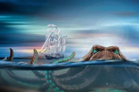 The Mystery of the Bermuda Triangle Solved: Stories, Theory, Images Octopus Pictures, The Kraken, Bermuda Triangle, Body Butters, Reed Diffusers, Pirate Ship, Sea And Ocean, Kraken, Pictures Images