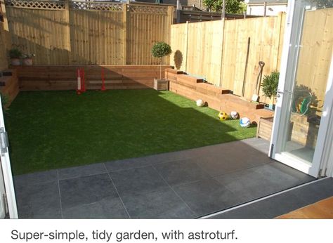 AstroTurf Urban Yard, Artificial Turf Backyard, Creative Garden Ideas, Turf Backyard, Front Path, Garden Companion Planting, Small Courtyard, Courtyard Gardens, Backyard Designs