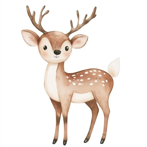 Realistic illustration of a deer in a forest setting, featuring earthy tones and detailed textures. Deer Png, Deer Clipart, Cartoon Deer, Forest Setting, Realistic Illustration, Png Free Download, Free Png Downloads, Llama Alpaca, A Deer