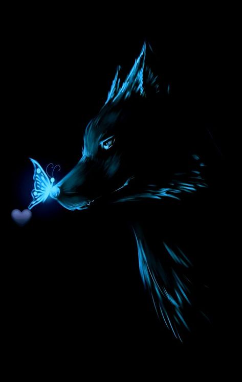 Blue Wolf, Blue, Black