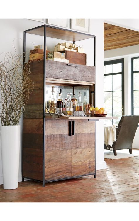 Home Bar Table, Bookcase Bar, Grey Bar Stools, Gold Bar Cart, Modern Home Bar, Basement Bar Designs, Home Bar Design, Bar Cabinets, Mini Bars