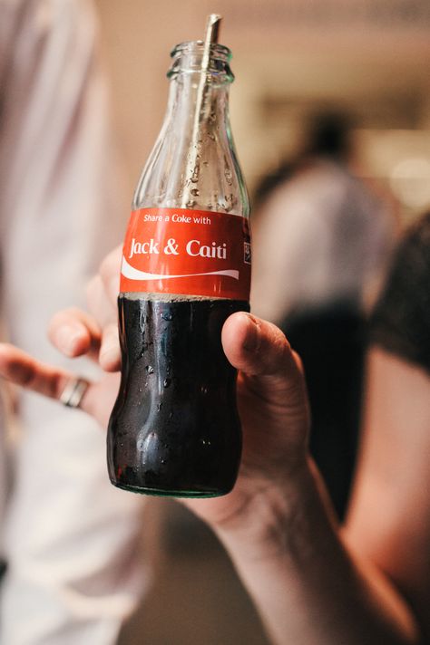 Share A Coke, Coca Cola Bottles, Wedding Bottles, Custom Gown, Press Play, Coke Bottle, Coca Cola Bottle, Wedding Mood, Virginia Weddings