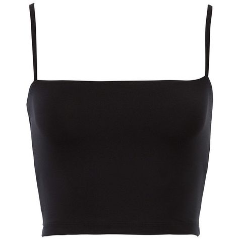 Vanish Cropped Cami ❤ liked on Polyvore featuring tops, crop tops, camisole tops, cropped camisoles, cropped cami, camisole crop top and cami crop top Chica Punk, Form Fitting Tops, Shirt Crop Top, Shirts Crop, Cropped Shirts, Outfit Png, Black Cami, Cami Shirt, Cropped Camisole