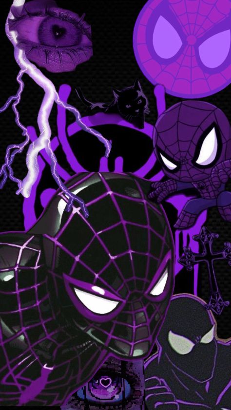 Iphone Wallpaper Quotes Inspirational, Black And Purple Wallpaper, Spiderman Theme, Dark Purple Wallpaper, Walpaper Hello Kitty, Whatsapp Wallpaper Cute, Sassy Wallpaper, Iphone Wallpaper Classy, Glitch Wallpaper