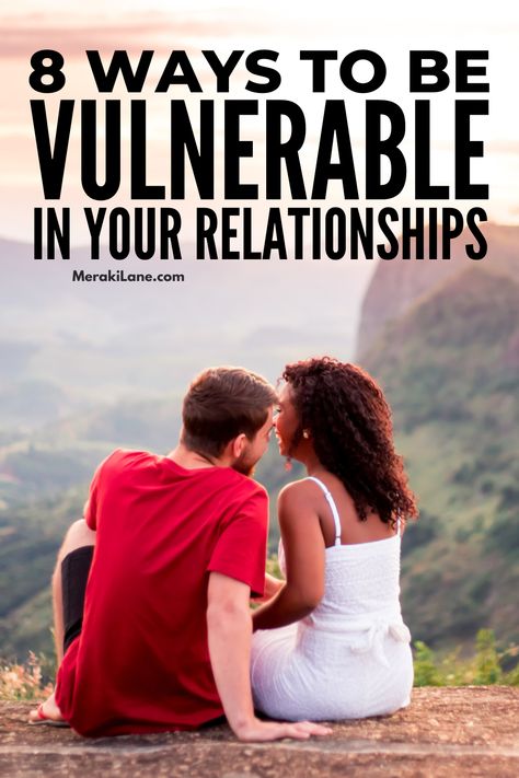 How To Be More Vulnerable In a Relationship | Whether you're new to dating, or you've recently gone through a bad breakup or divorce, learning how to open up and put yourself out there can feel scary. But if you want to develop meaningful connections and relationships in your life, exposing yourself to the possibility of hurt and rejection is a risk you need to take. In this post, we explain why vulnerability in relationships is important plus tips to help you (slowly) let your guard down. Communication In A Relationship, Divine Feminine Goddess, Relationship Advice For Women, Sacred Woman, Better Communication, Letting Your Guard Down, Bad Breakup, Communication Relationship, Divine Feminine Spirituality