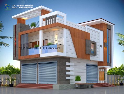 Front Building Design, Small House Design Architecture, Modern Bungalow Exterior, Building Design Plan, Commercial Design Exterior, House Outer Design, Small House Elevation, House Roof Design, Small House Front Design