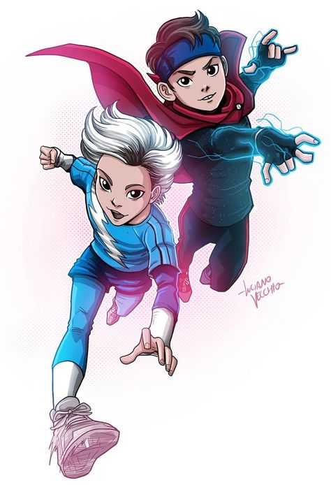 Wandavision's Speed and Wiccan by Luciano Vecchio #marvel #marveluniverse #mcu Billy And Tommy, Marvel, Deviantart, Twitter