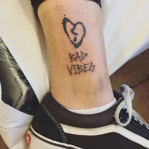 B A D V I B E S Xxxtentaci̇on Tattoo Ideas, Xxxtentaction Tattoo, Xxxtentaci̇on Tattoo, Vibes Tattoo, Forever Tattoo, Tribute Tattoos, X Tattoo, Sketch Tattoo Design, Stylist Tattoos