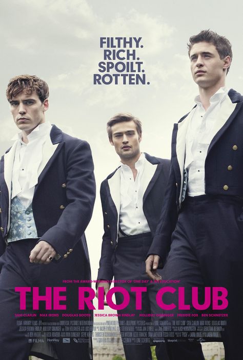 The Riot Club Alistair Ryle, The Riot Club, Max Irons, Douglas Booth, Dolph Lundgren, Mickey Rourke, Sam Claflin, Club Poster, Natalie Dormer