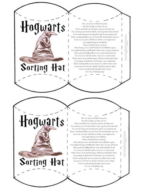 Sorting Hat Ideas, Harry Potter Sorting Hat Activity, Hogwarts House Sorting Ideas, Sorting Hat Ceremony Ideas, Sorting Hat Ceremony, Diy Sorting Hat, Hp Crafts, Sorting Ceremony, Hogwarts Sorting Hat